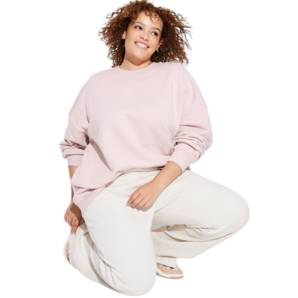 NWT Wild Fable OVERSIZED DAD GRAPHIC SWEATSHIRT Plus Size 3X PINK California - Picture 6 of 8